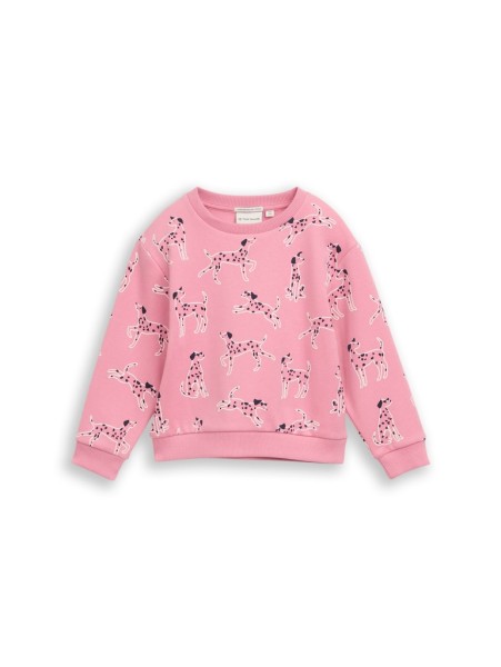 Cropped Sweatshirt mit Allover-Print