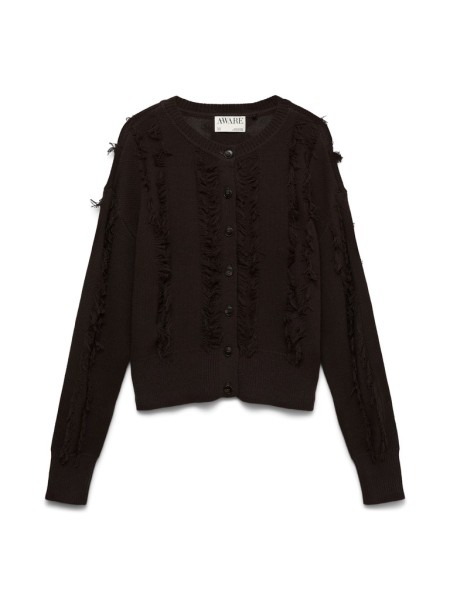 AWDIANE LS O-NECK KNIT CARDIGAN