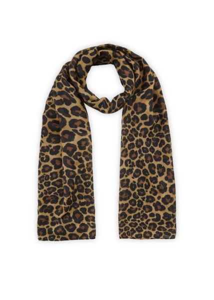 Schal aus recyceltem Polyester mit Leomuster