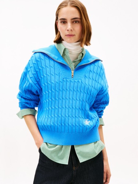 CO CABLE MID GG 1/2 ZIP LS SWT