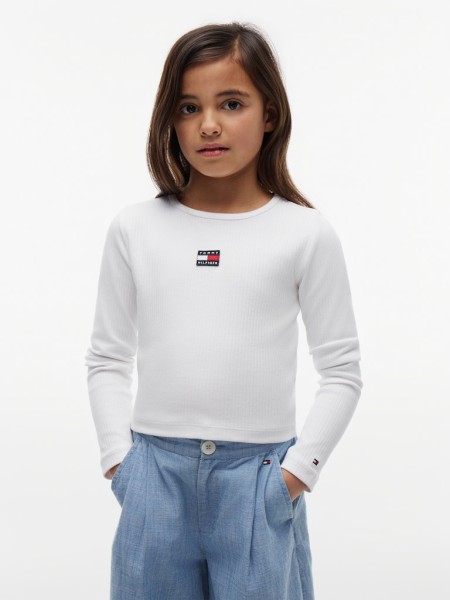 HERITAGE FLAG RIB KNIT TEE LS