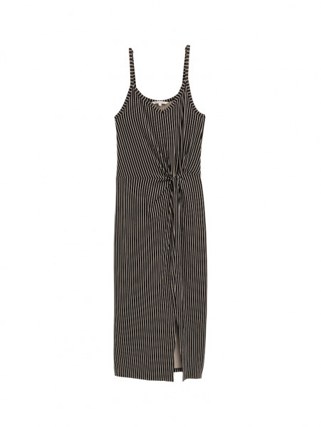 Midi-Trägerkleid mit Twist-Detail