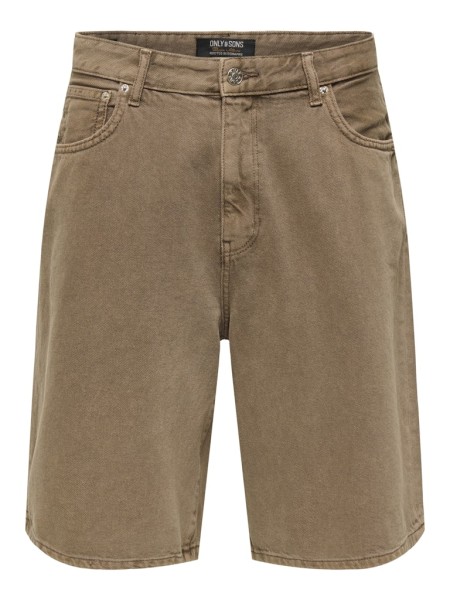 ONSCARL BALL. BROWN 6602 TAI DNM SHORTS