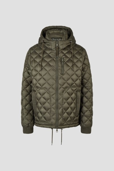 Sandwich-Steppjacke mit Kapuze