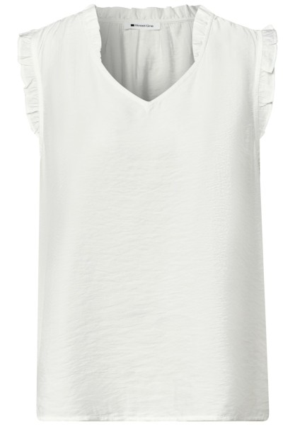 Blusentop mit V-Neck und Rüschen