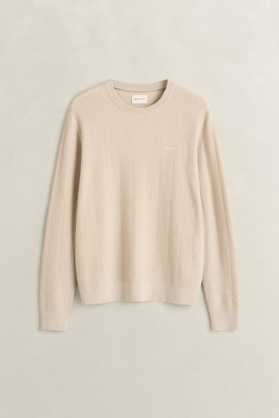 Strukturierter Herringbone Pullover