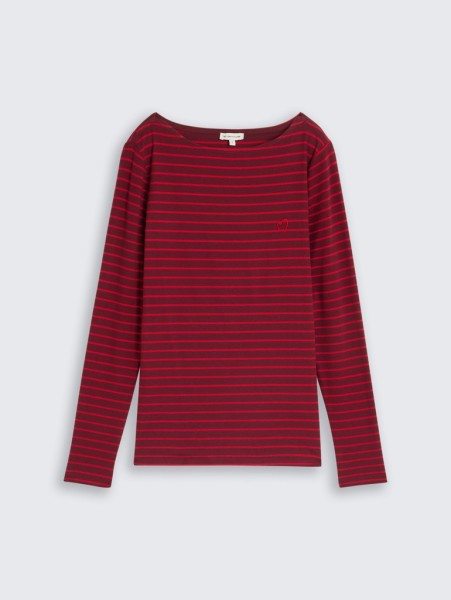 Langarmshirt mit Streifenmuster