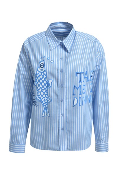 oversized shirt blouse w/ AW, 1/1 sleeve