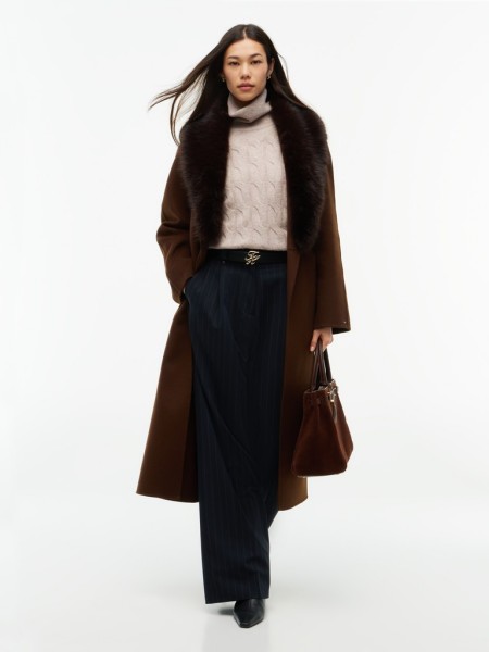 DF WOOL REG BELTED COAT