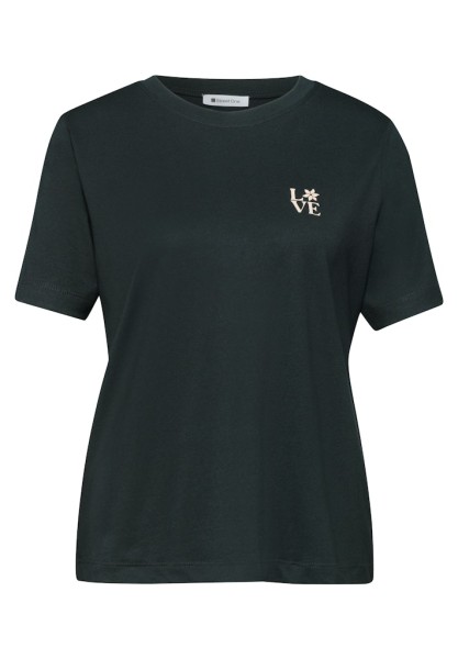 T-Shirt mit Rundhals und Printdetail