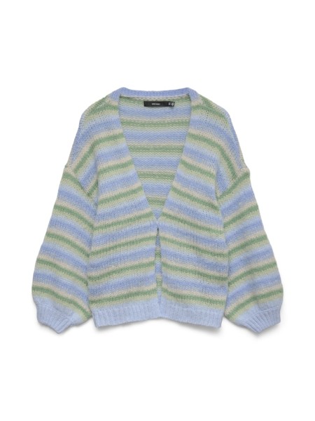 VMMAYBE STRIPE LS OPEN CARDIGAN NOOS