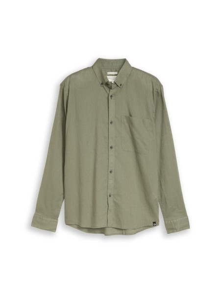Relaxed Fit Hemd mit Leinenanteil