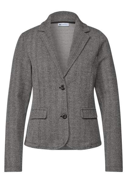 Basic Blazer mit Reverskragen und Dessin