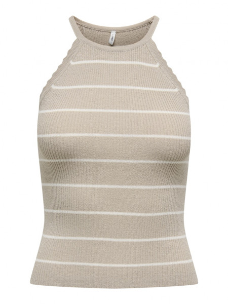 ONLGEMMA SL SCALLOP STRIPE O-NECK KNT
