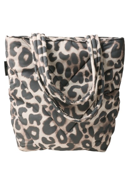 Gefütterter Shopper mit Leo-Muster