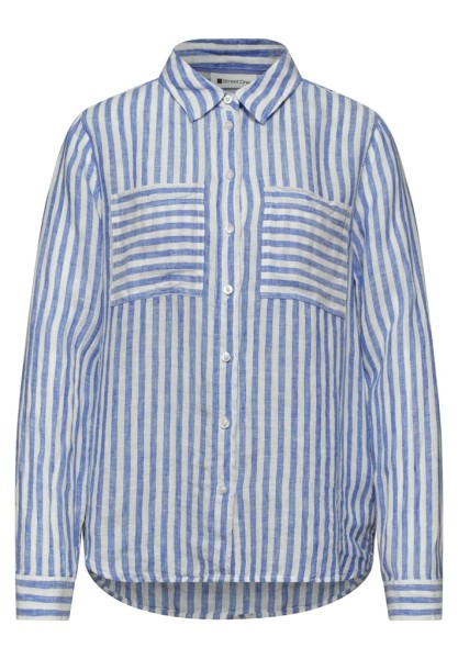 Langarm Hemdbluse aus Leinen