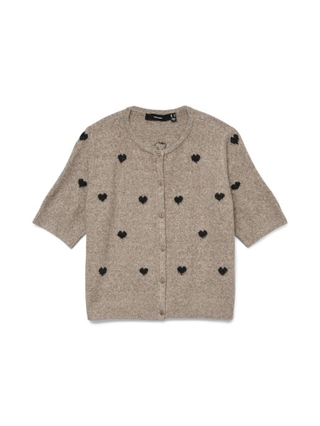 VMDOFFY INTARSIA 2/4 O-NCK CARDIGAN NOOS