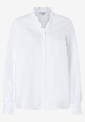 Bluse mit Rüschenkragen