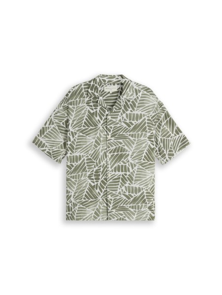 Loose Fit Resort Kurzarmhemd mit Muster
