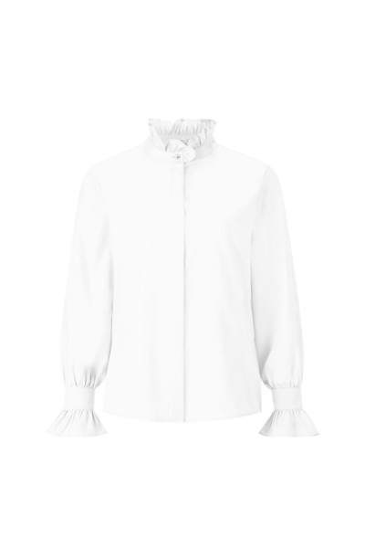 Cotton ruffle blouse organic