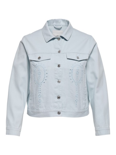 CARELSA CROCHET DENIM JACKET OTW