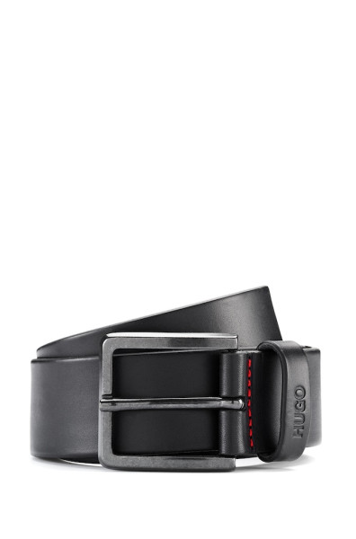 Ledergürtel mit Matten Metalldetails