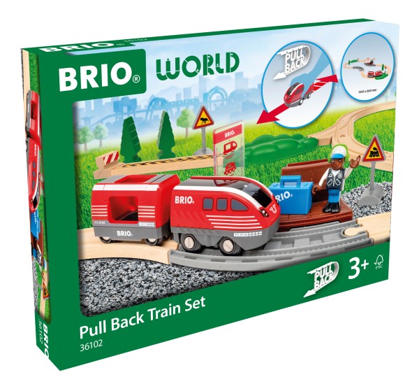 Ravensburger Brio Pull Back Eisenbahn-Set