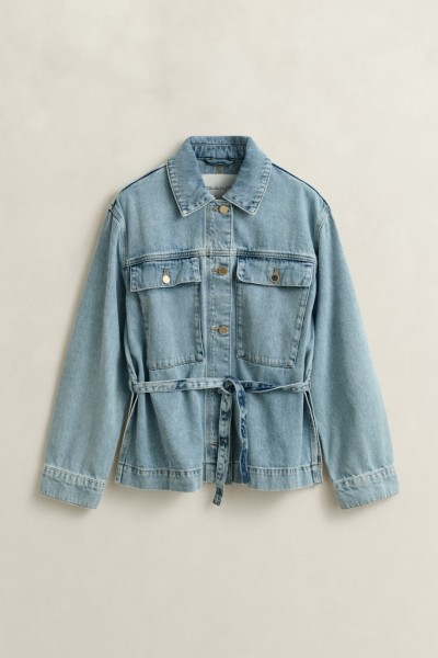 Jeansjacke zum Binden