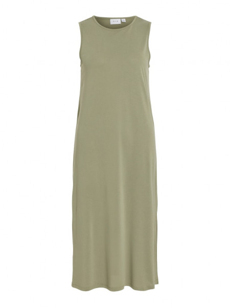 VIMODALA O-NECK S/L MIDI DRESS - NOOS