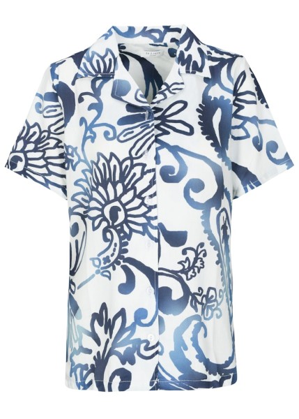 Da.-Pyjamashirt Feinsatin