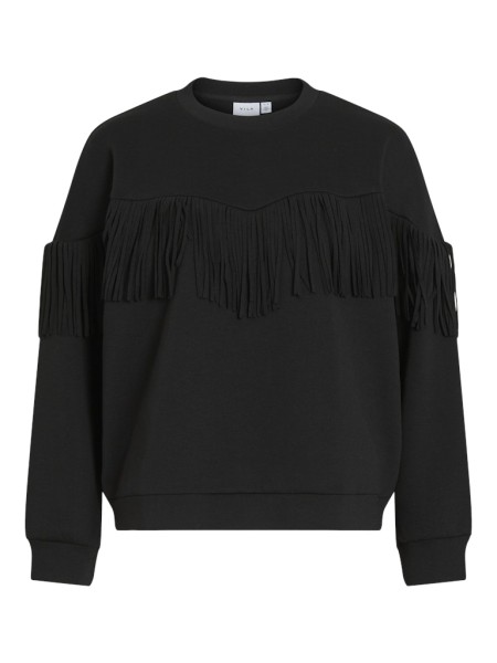 VIREFLECT L/S O-NECK FRINGE SWEATSHIRT/R
