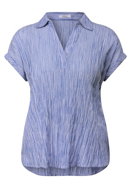 Gestreifte Strukturbluse