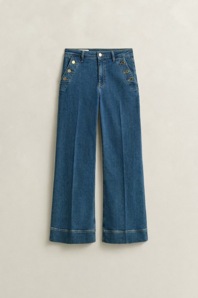 Nautical Jeans mit ausgestelltem Bein