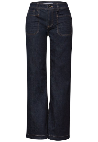 Rinsed Wide Leg Jeans