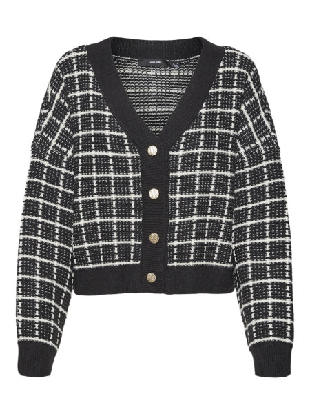 VMKIA LS V-NECK CROP CARDIGAN CO BOO