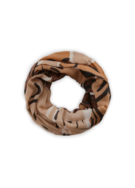 Loop aus recyceltem Polyester mit Tigerprint