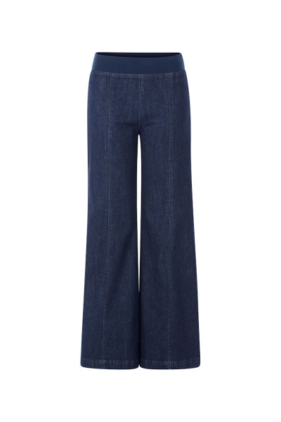 Wide leg denim pants