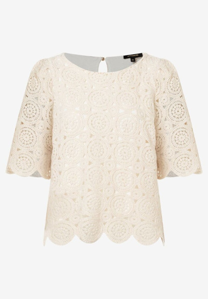 Spitzenbluse ecru Sommer-Kollektion