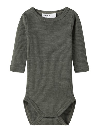 NBNWAX WOOL RIB LS BODY NOOS