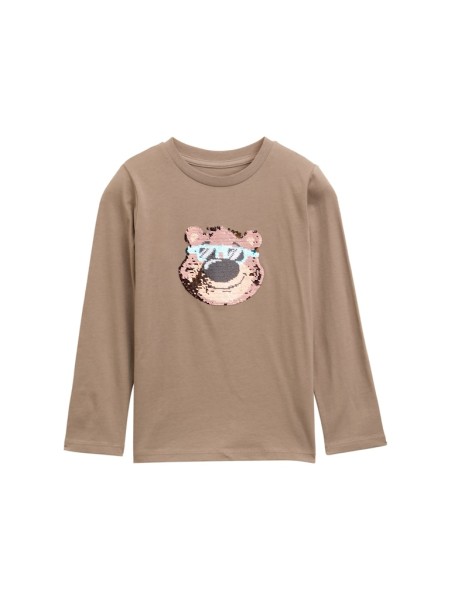 Langarmshirt mit Wendepailletten