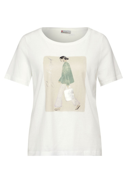 T-Shirt mit Lady Partprint