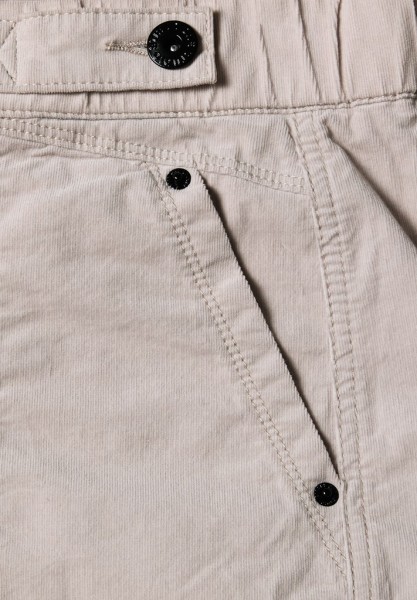 Mid Waist Barrel Leg Hose im Loose Fit