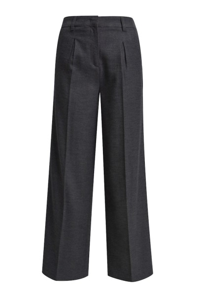 pleated wideleg pants french pockets