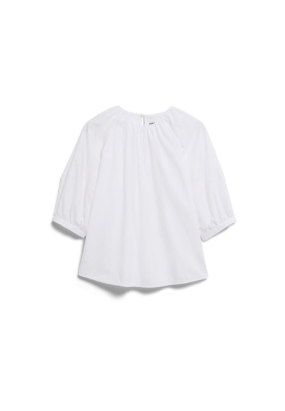 POPLIN BALLOON SLEEVE BLOUSE