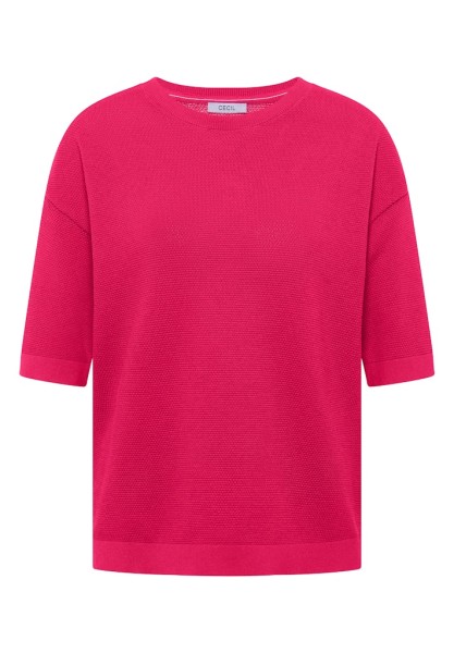 Kurzarm Pullover mit Struktur