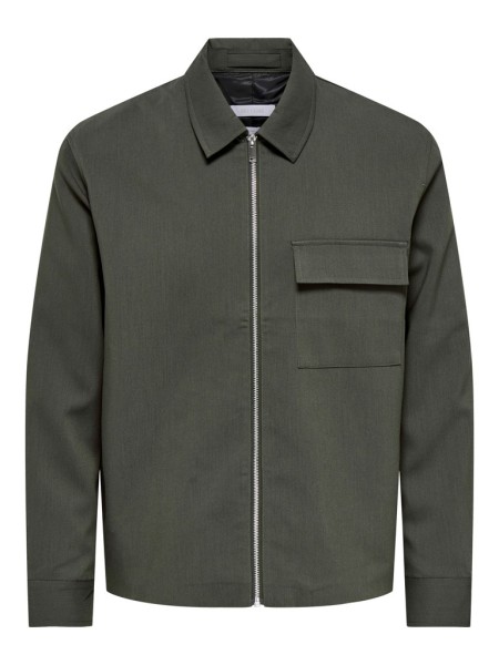 ONSWILL REG 0292 ZIP OVERSHIRT FRML NOOS