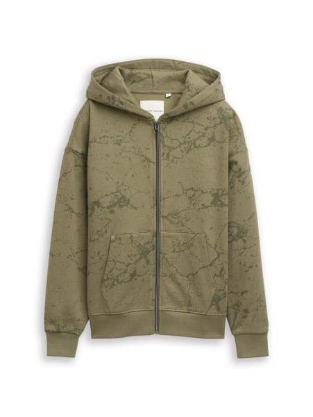 Oversize Hoodie Sweatshirt mit Allover-Print