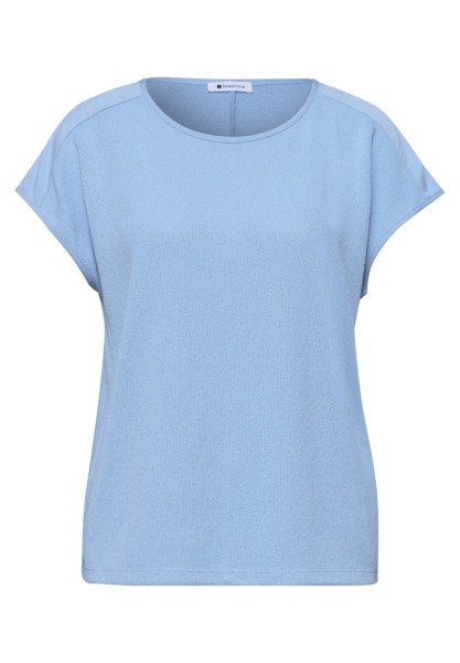 Shirt mit Boatneck und Schulterdetail
