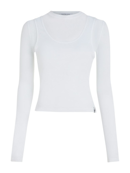 DOUBLE LAYER SHEER TOP