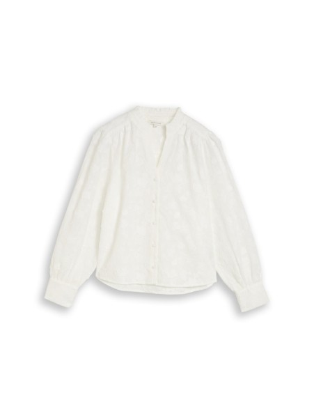Loose Fit Bluse mit Stickerei
